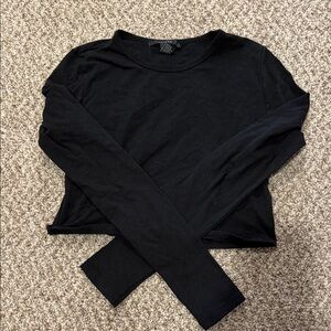 Forever 21 Black Long Sleeve Top